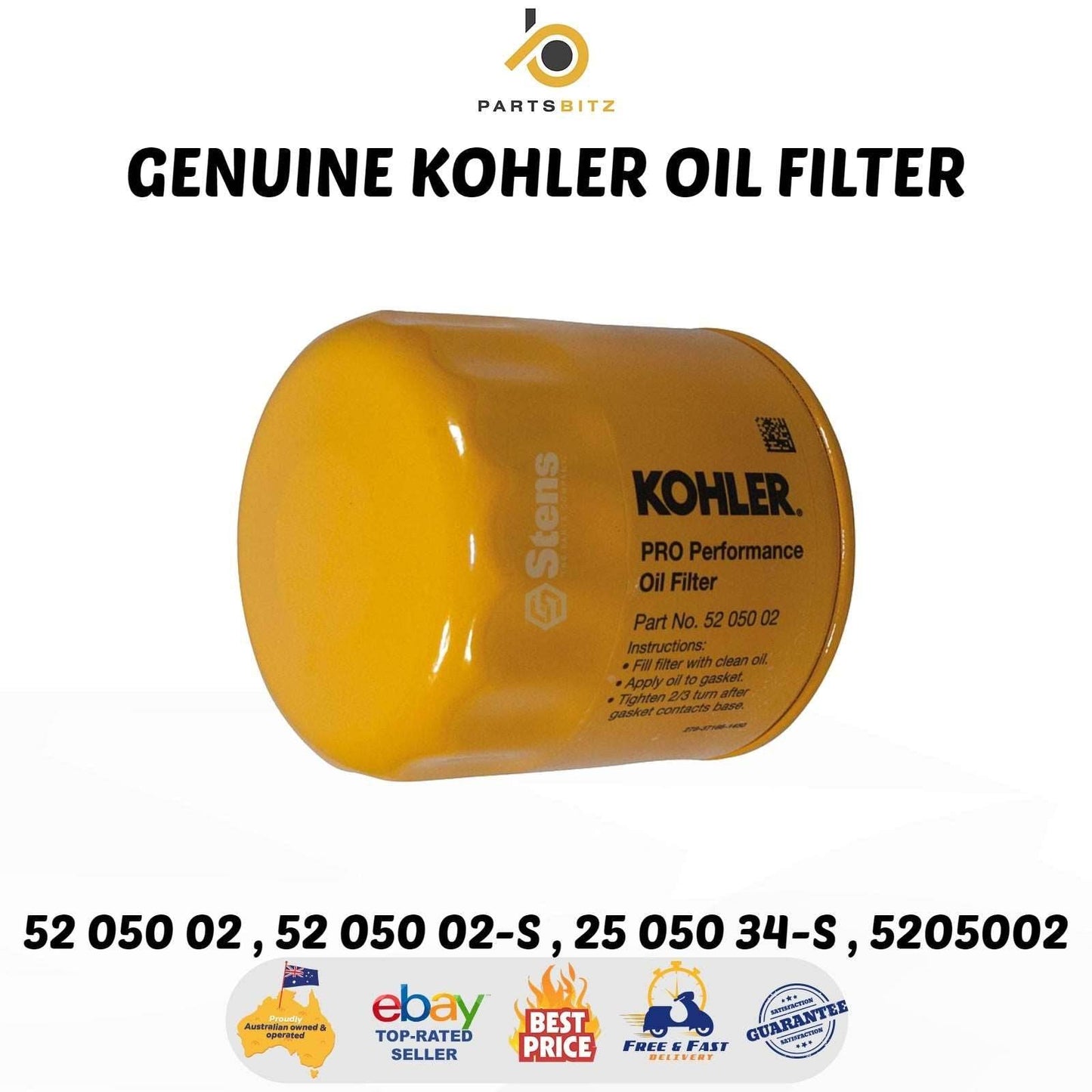 Genuine Kohler Oil Filter 52 050 02 , 52 050 02-s , 25 050 34-S , 5205002 - OIL FILTER - 42.50 - OIL FILTER