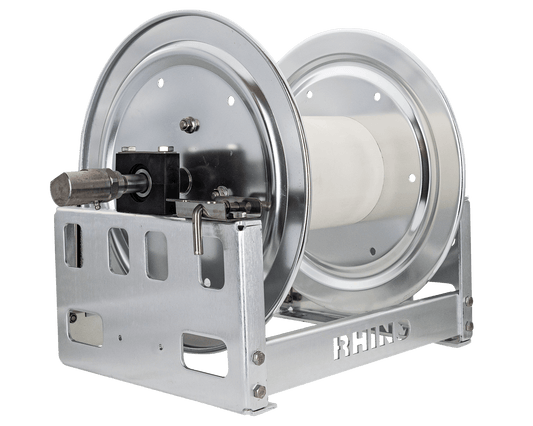 Soft Wash Reel 12 Inch Rhino Reel holds 90M of 3/8″ hose Up to 5000 PSI - Hose Reel - 820.50 - Hose Reel