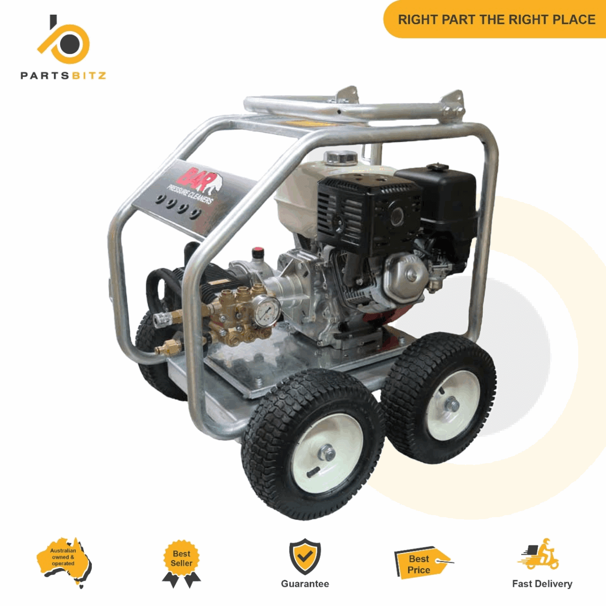USA Made Honda 13.0 HP High Pressure Cleaner Gearbox Drive 3500 PSI @ 15LPM - High Pressure Cleaner - 4150.00 - High Pressure Cleaner