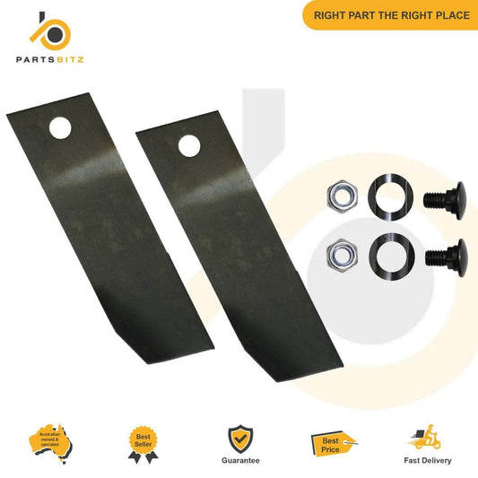 2 X Blade Kit 28 , 30 , 32 & 34 Inch Fits Greenfield GT2139 GT2104 Ride on Mower - Parts bitz