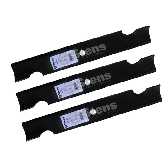 3 X Blade for Dixen , Gravely , Toro 50 Inch Cut ZTR 113579 30227-50V Mower - Parts bitz
