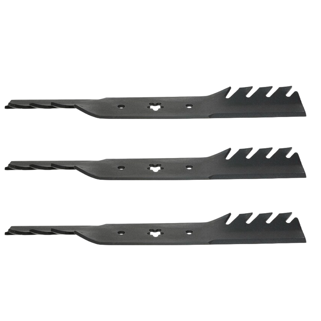 3 X Toothed Blades for Husqvarna Front Engine Models Mower fits 50" 532 13 73 80 - Parts bitz