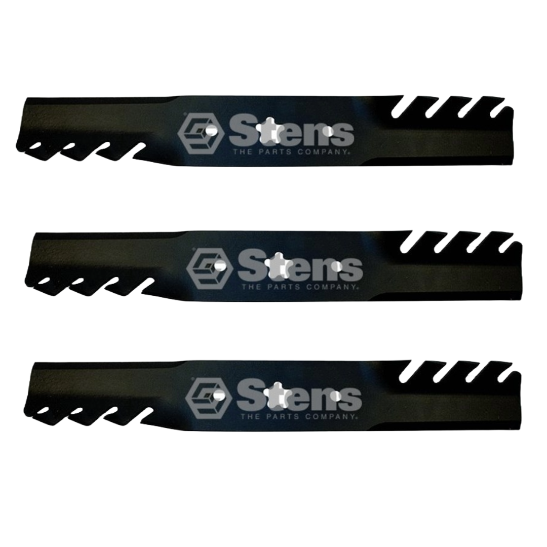 3 X Toothed Blades for Husqvarna Front Engine Models Mower fits 50" 532 13 73 80 - Parts bitz
