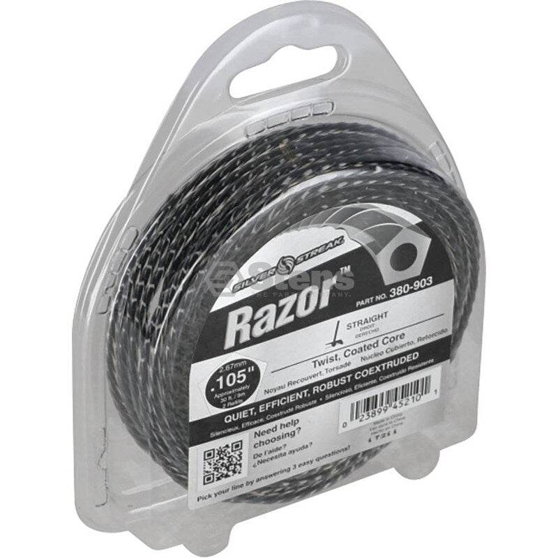 Genuine Stens Silver Streak Razor Trimmer Line Whipper Snipper 30ft 9m 2.7mm - Trimmer Line - 24.50 - Trimmer Line