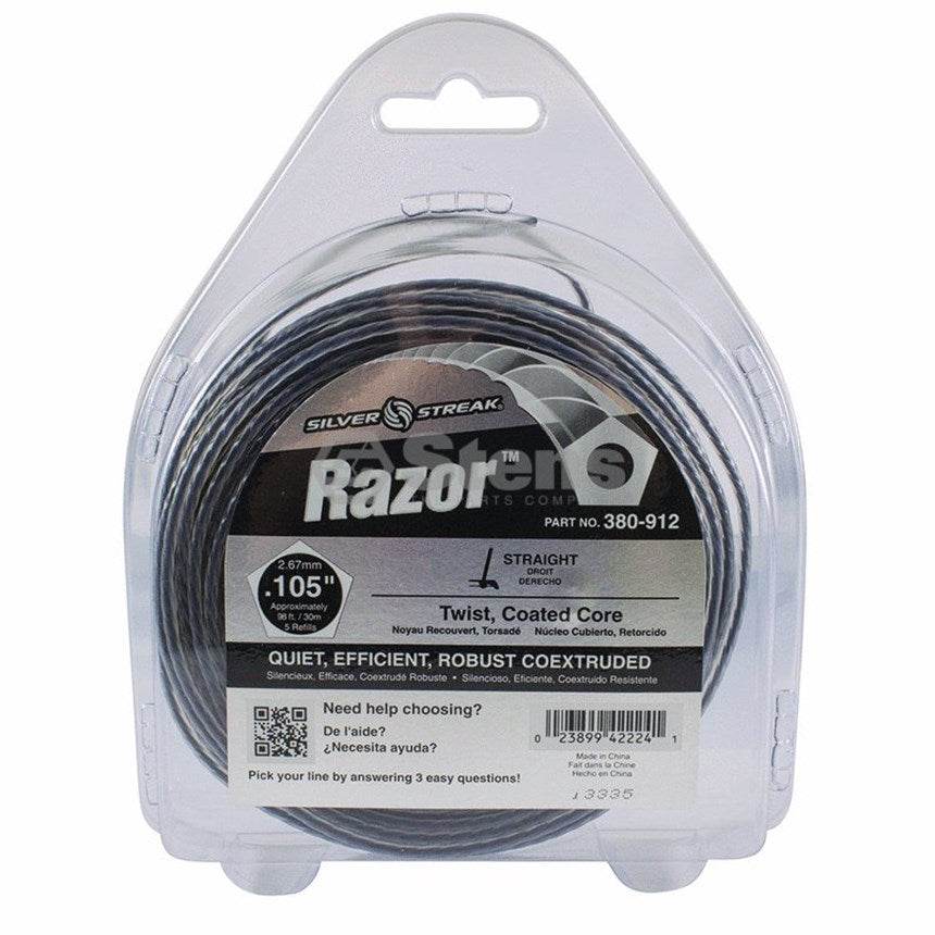 Genuine Stens Silver Streak Razor Trimmer Line Whipper Snipper 98ft 30m 2.7mm - Trimmer Line - 32.50 - Trimmer Line