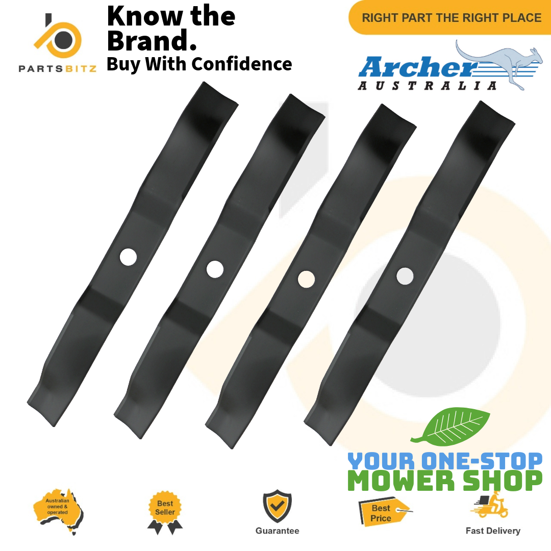 4 X 38 Inch Blades for Rover Viking & Murray Ride on Mower 95104E701 , 92543E701 - Parts bitz