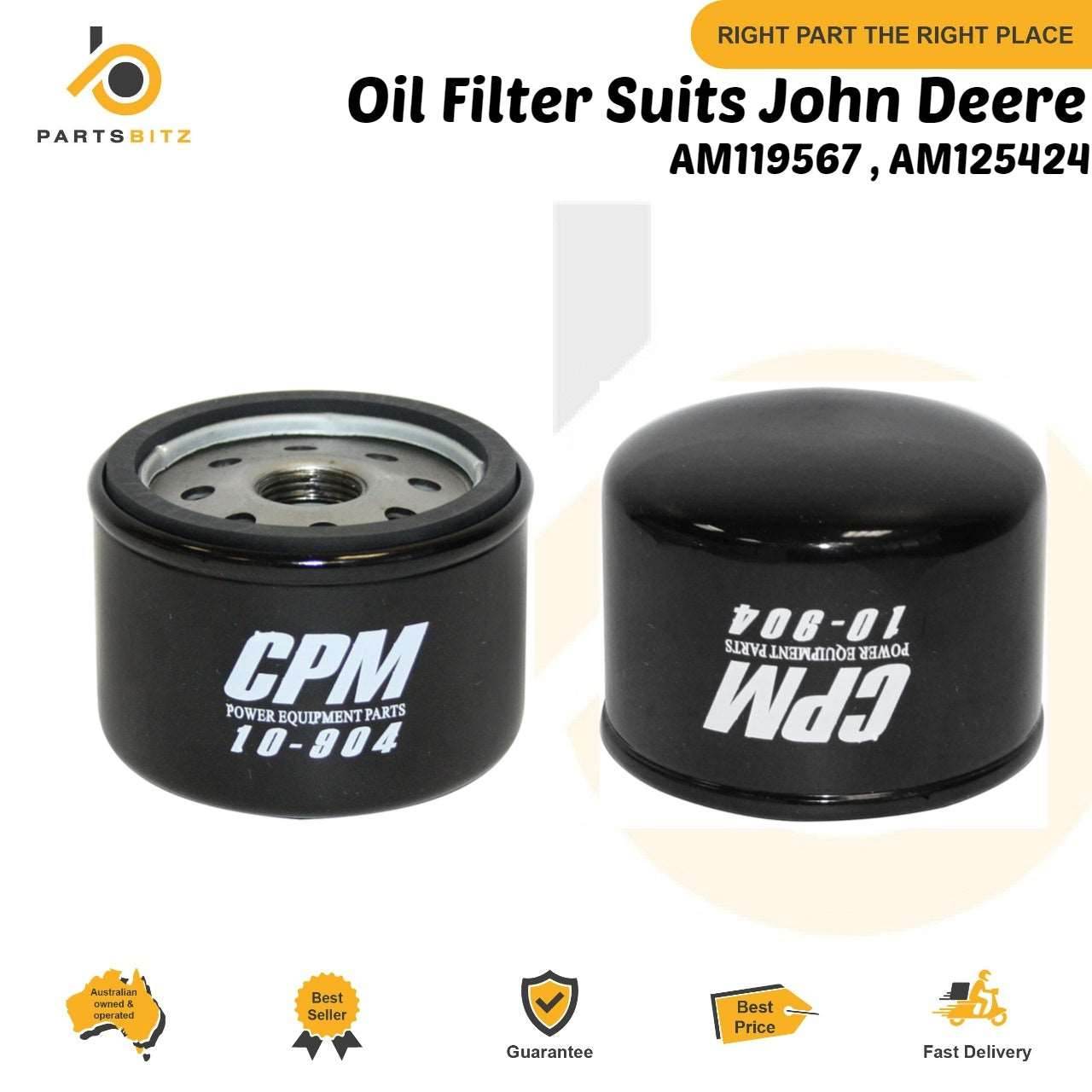 Oil Filter Suits John Deere Mowers AM119567 , AM125424 - OIL FILTER - 20.50 - OIL FILTER