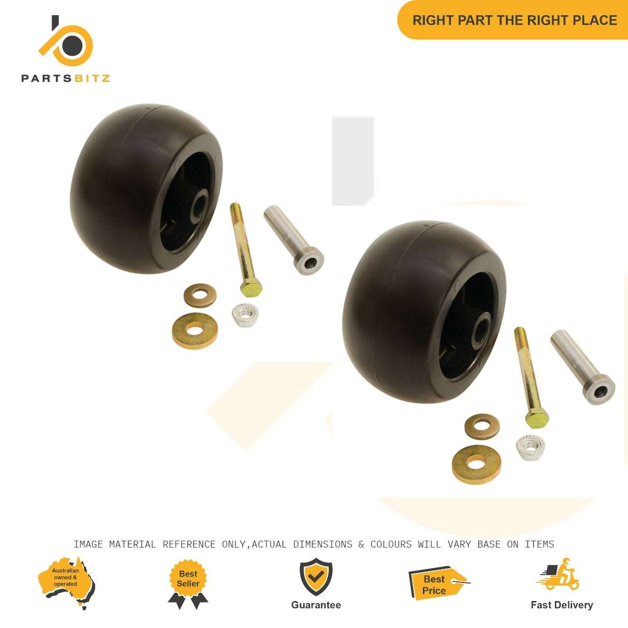 2 X 5" Deck Wheels Kit For Kubota Ride on Mowers K5371-42110 K5351-42110