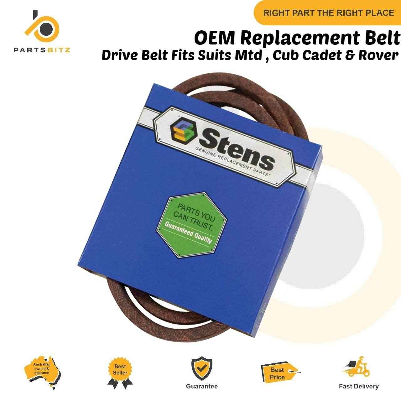 Drive Belt Fits Suits Mtd Cub Cadet & Rover Ride on Mowers 954-04043B 754-04043 - Parts bitz