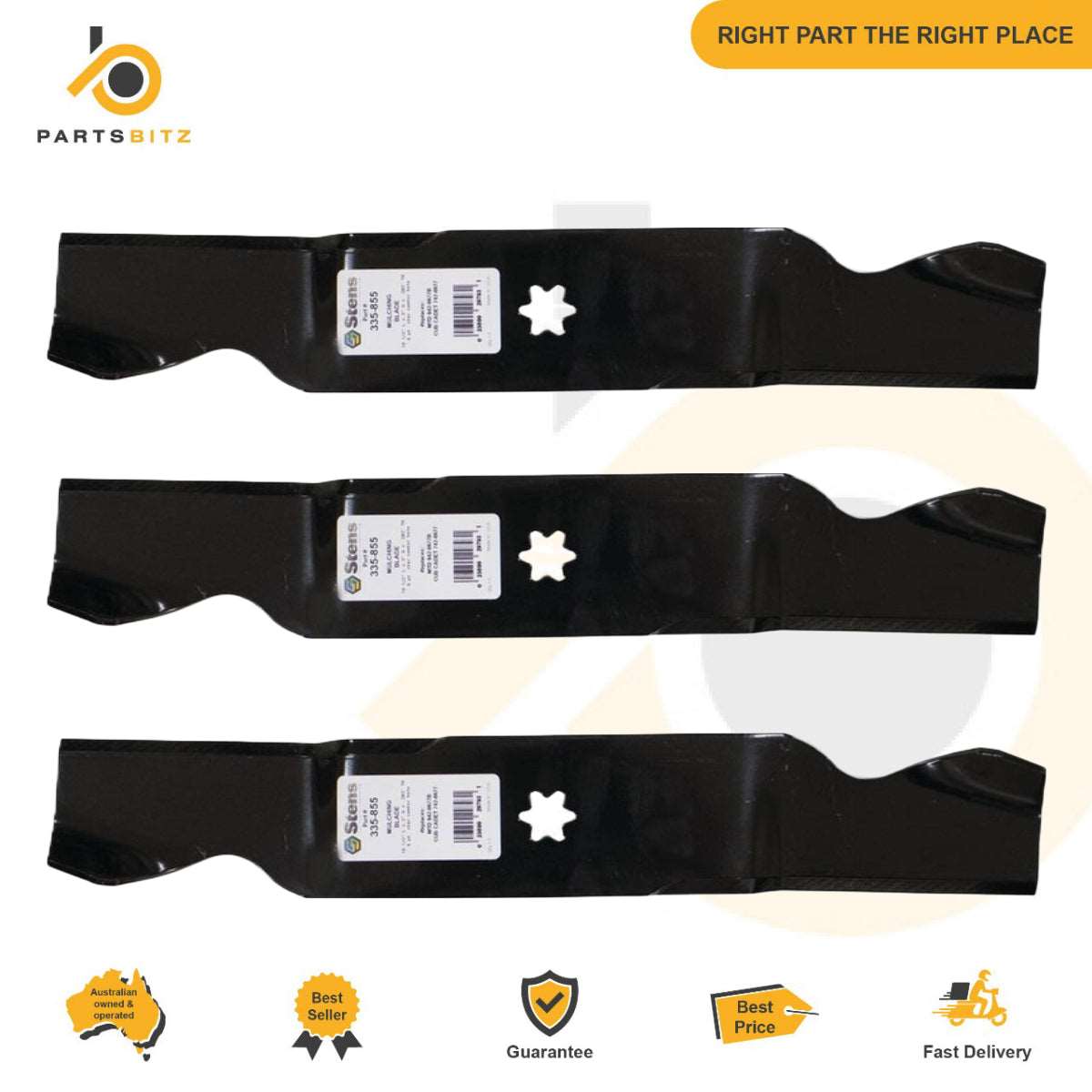 54" Blades for Cub Cadet Ride on Mowers 942-0677 742-0677 942-0677A - Parts bitz