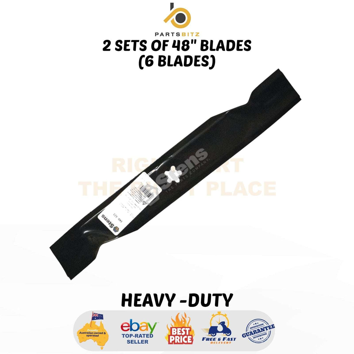 6 X Blades 48" for Selected Husqvarna , Craftsman Mowers 532 18 00 54 - Parts bitz