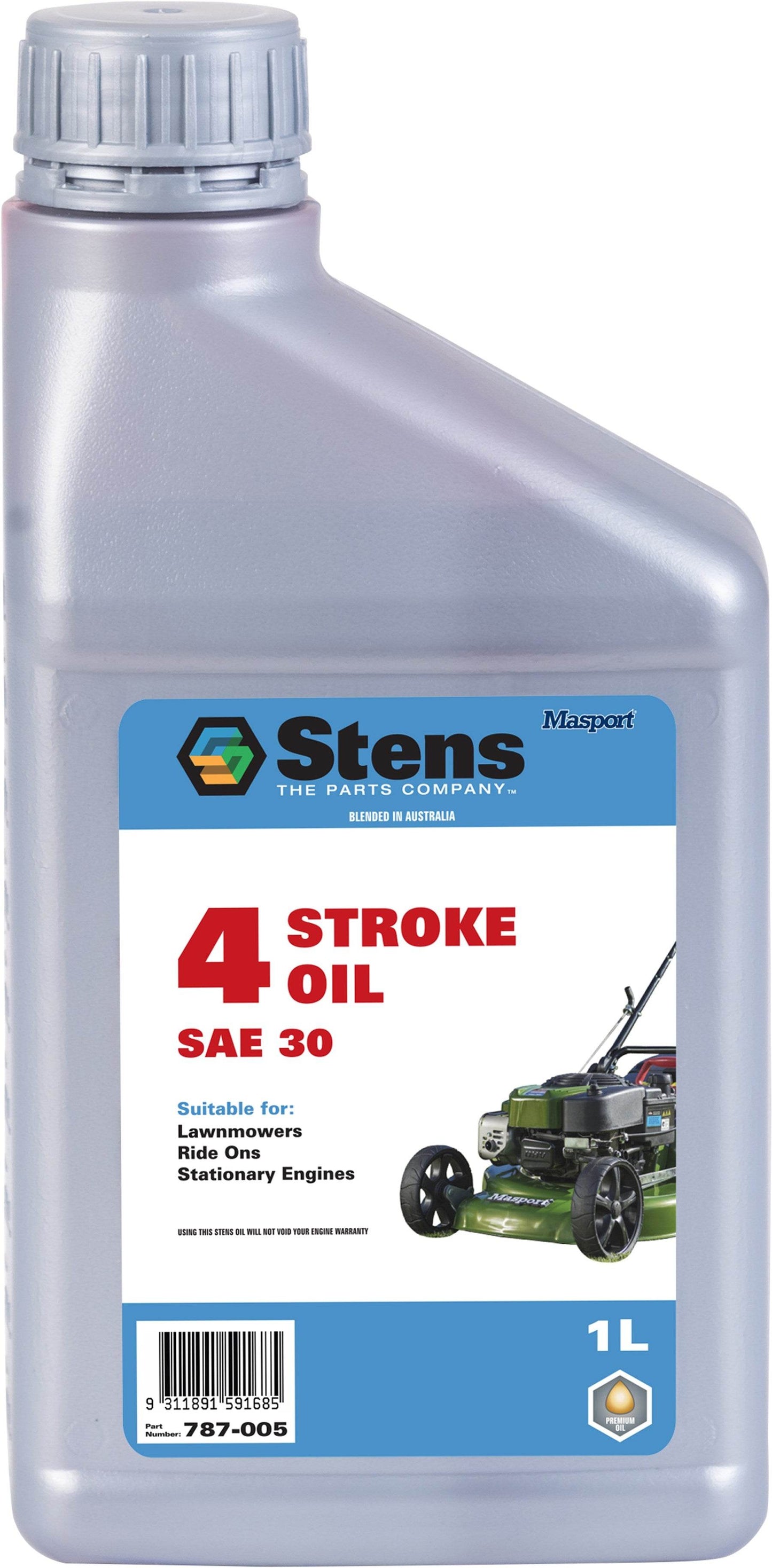 Stens Lawn Mower SAE30 Premium Oil 1 Litre 4 Stroke Engine Red Color - OIl - 25.50 - OIl