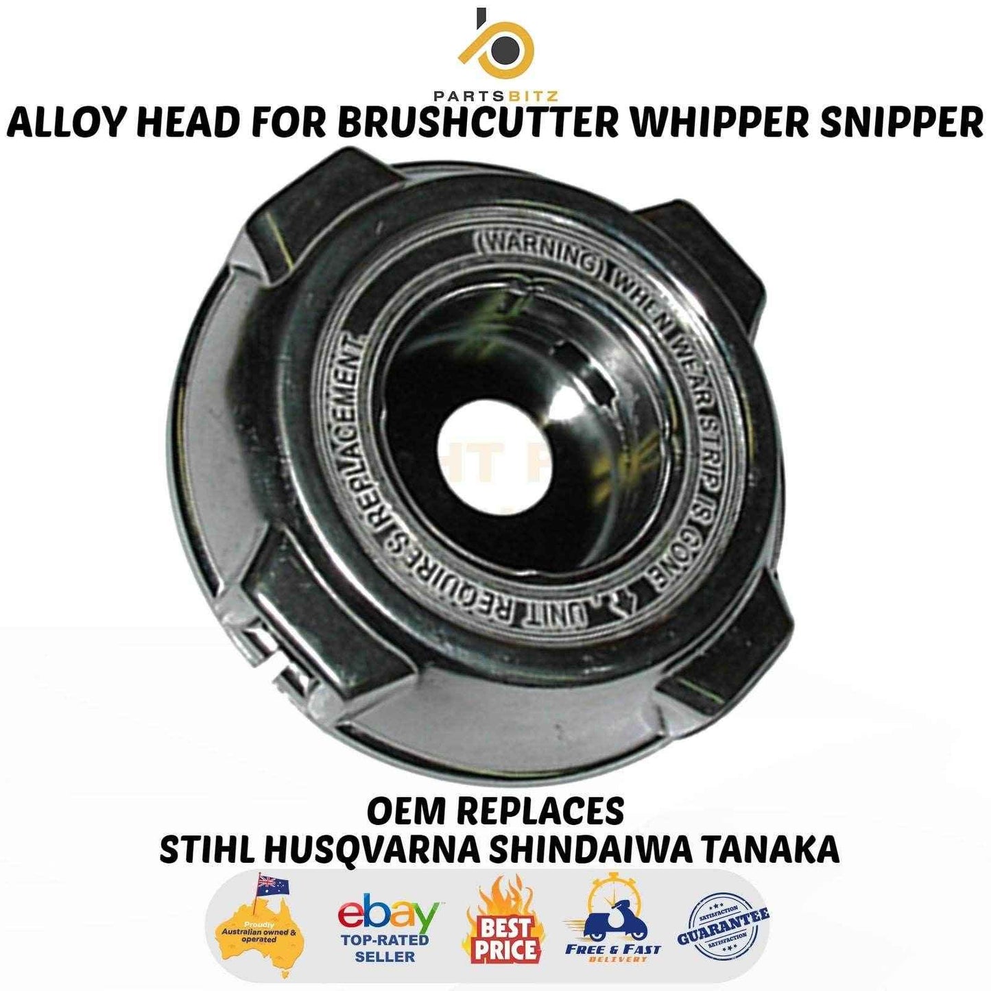 Alloy Head for Brushcutter Whipper Snipper Stihl Husqvarna Shindaiwa Tanaka - Parts bitz