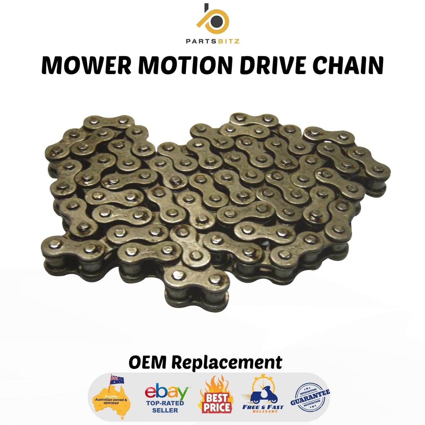 Genuine Cox Motion Drive Chain for Exclusive Cox Mowers Larger Chain 231901 - Chains - 39.75 - Chains