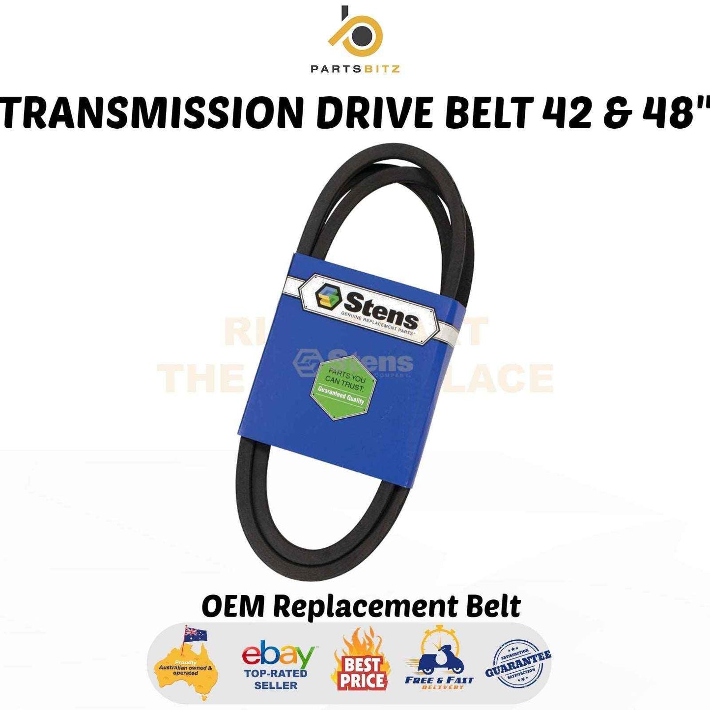 Transmission Drive Belt 42 & 48" Fits John Deere GX20006 Ride on Mowers - Parts bitz