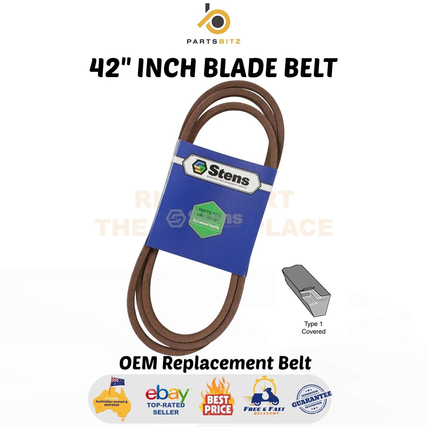 42" Inch Blade Belt Fits Cub Cadet Rover Mtd Ride on Mowers 754-04060 954-04060