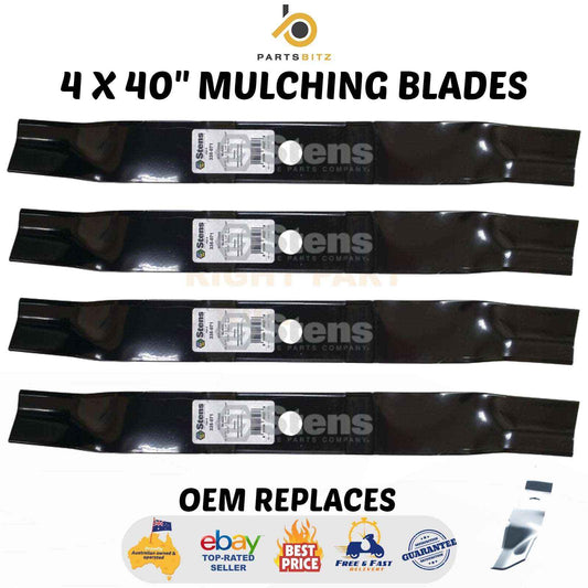 4 X 40" Mulching Blades for Rover Murray Viking Mower 095103E701 , 095103E701MA - Parts bitz