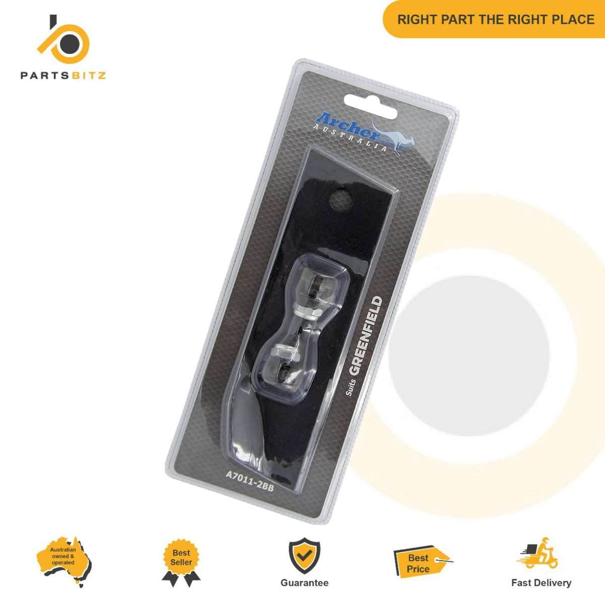 2 X Blade Kit 28 , 30 , 32 & 34 Inch Fits Greenfield GT2139 GT2104 Ride on Mower - Lawn Mower Blades - 25.50 - Lawn Mower Blades