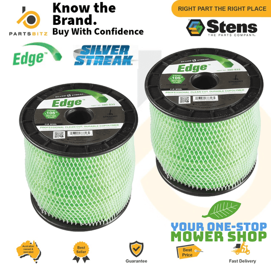 2 X Genuine Stens Silver Streak Edge Trimmer Line Whipper Snipper 206m 2.67mm - Trimmer Line - 102.50 - Trimmer Line