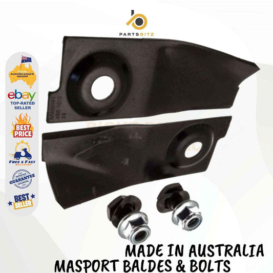 AUS Made 2 X Blades,Bolt Kit 18" for Masport & Morrison Mowers 780658 529594 - Parts bitz
