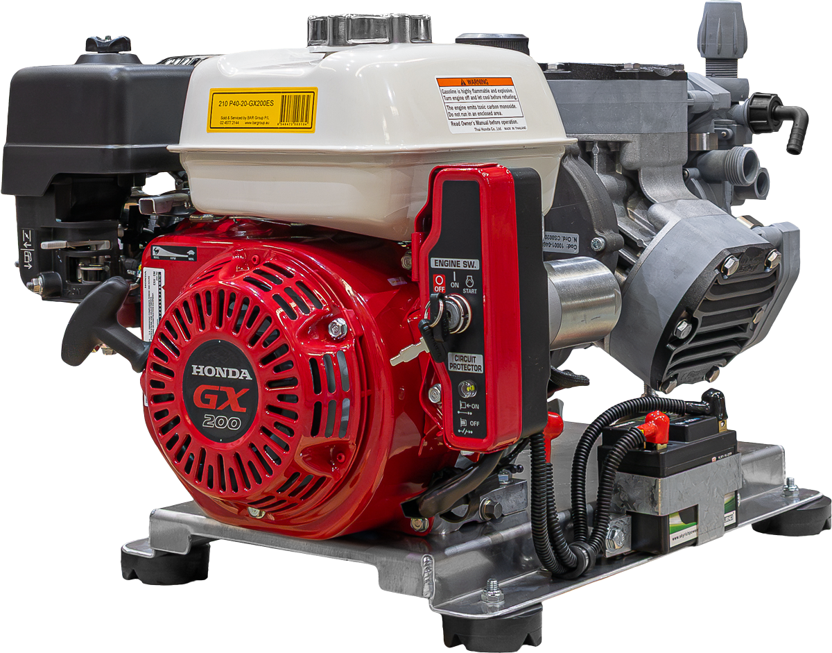 Soft Wash System P40 Pump Gear Box and Honda GX200E Engine Comet Complete Kit