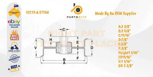 Flat Idler Pulley Suits Selected Victa & Stiga Mowers 690407 690409MA - Parts bitz