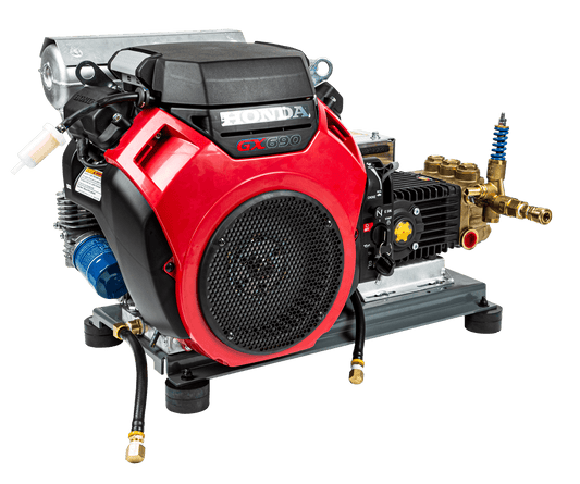 Pressure Cleaner Electric start Honda GX690 Belt Drive Interpump 4000psi 31L/min - Parts bitz