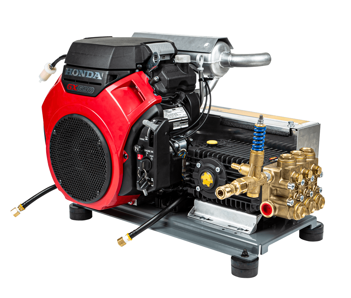 Pressure Cleaner Electric start Honda GX690 Belt Drive Interpump 4000psi 31L/min - Parts bitz