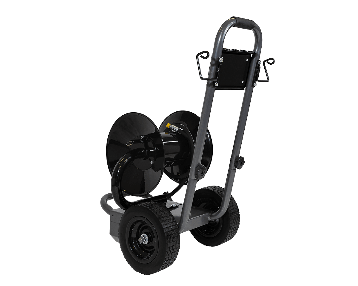 Pressure Washer Hose Reel With Trolley - 61m Capacity - Parts bitz