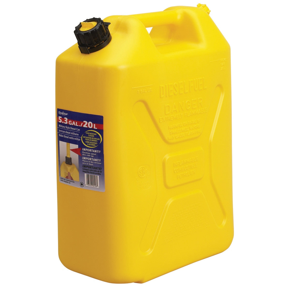 20L Diesel Jerry Can and Pourer - Parts bitz