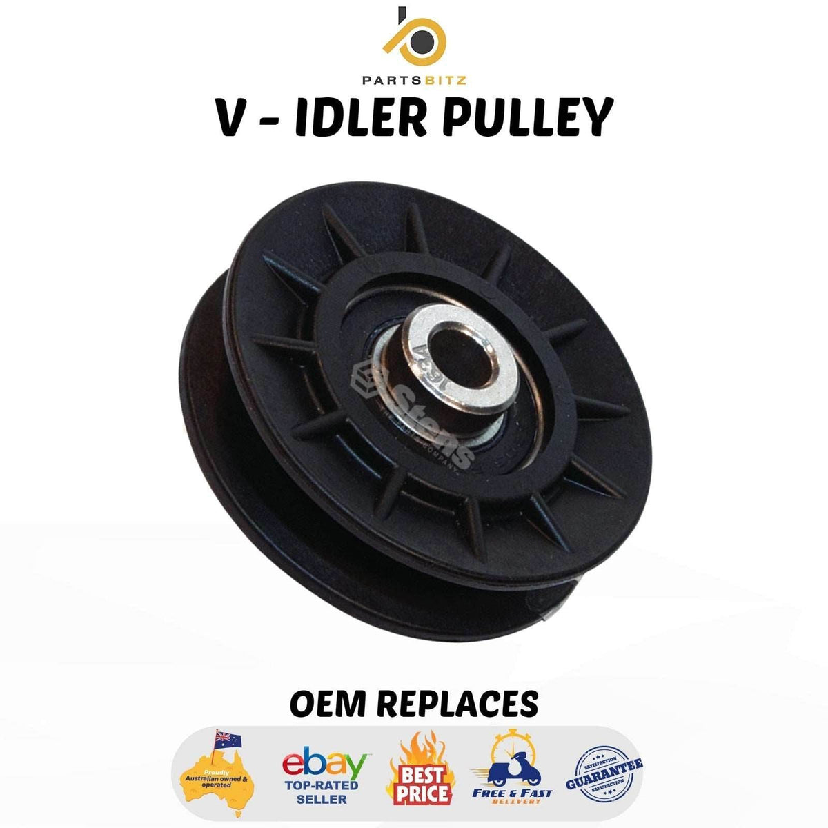 V Idler Pulley for John Deere Ride on Mowers AM115460 - Parts bitz