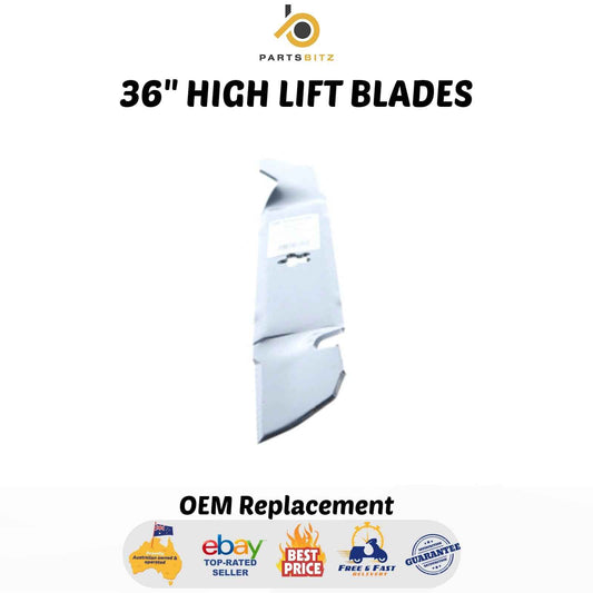 36" High Lift Blades Fit Husqvarna Ride on Mowers 532 12 78-41 , 532 13 84-96 - Parts bitz