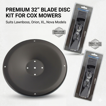 Blade Disc & Blades For Cox Lawnboss Orion Xl Nova Mower 32" Inch AM76H7 SKIT55