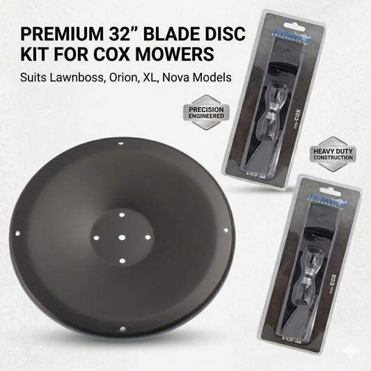 Blade Disc & Blades For Cox Lawnboss Orion Xl Nova Mower 32" Inch AM76H7 SKIT55