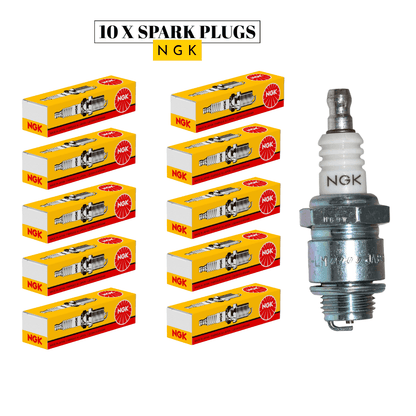 10 X Genuine NGK B2LM Spark Plug For Briggs and Stratton Tecumseh J19LM - Parts bitz
