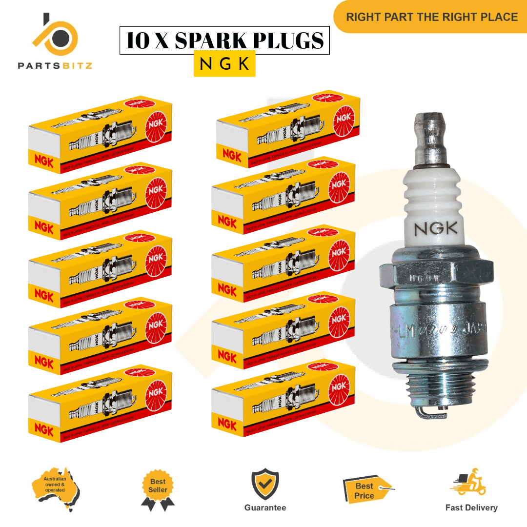 10 X Genuine NGK B2LM Spark Plug For Briggs and Stratton Tecumseh J19LM - Parts bitz