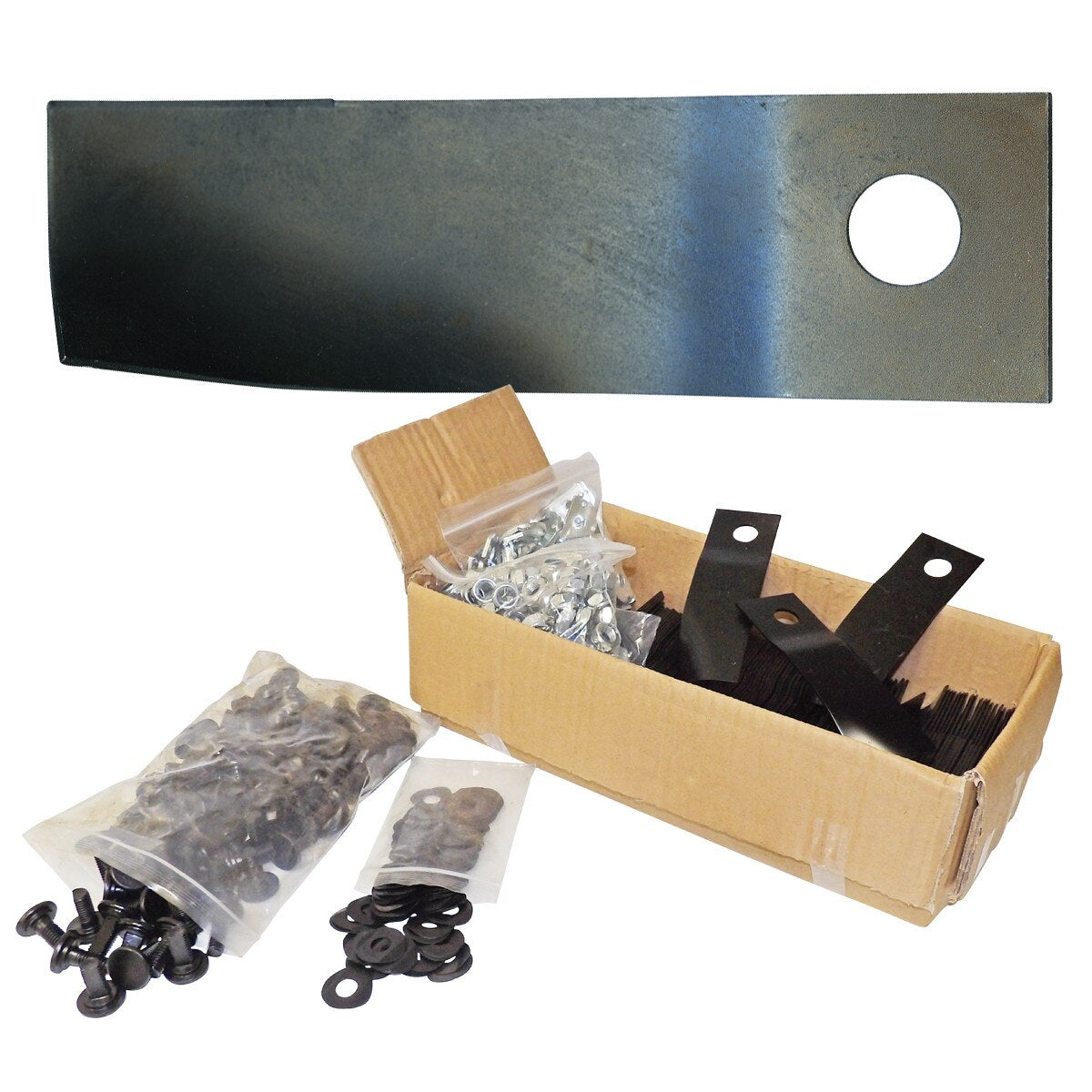 100pcs Blade & Bolt  Fits Honda Lawn Mowers HRU19 HRU21 06720-VA3-K00 19" 21" - Parts bitz