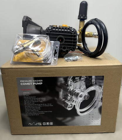 Complete Pressure Cleaner Comet Pump With External Unloader  4000psi 15.2 L/min