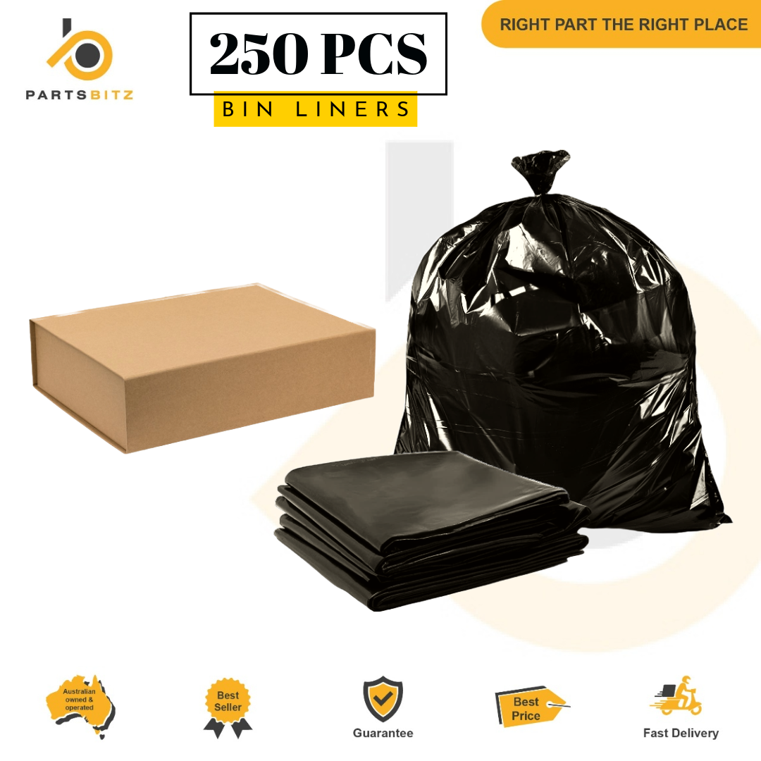 Heavy Duty Garbage Bags , Bin Liners 120L Black 250pcs