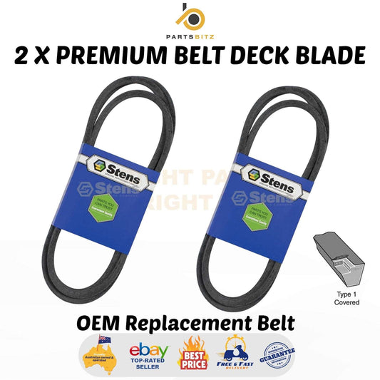 2 X Premium Deck Belt for 42" Cut John Deere & Sabre Mowers GX20072 GY20570