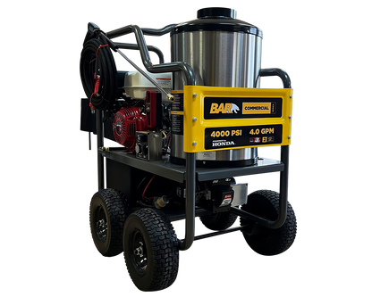 Hot Water Petrol Pressure Cleaner 4,000 psi @ 15 L/min Honda Engine with Comet pump