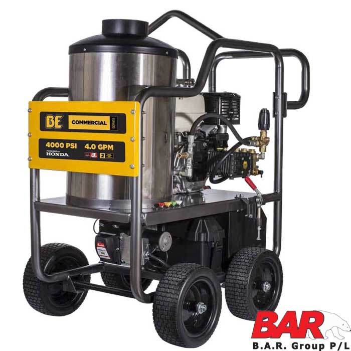 COMMERCIAL HOT PRESSURE CLEANER 4000PSI - USA Made Petrol Engine 15HP Electric Start - Hot Water Petrol Pressure Cleaner - 7150.00 - Hot Water Petrol Pressure Cleaner