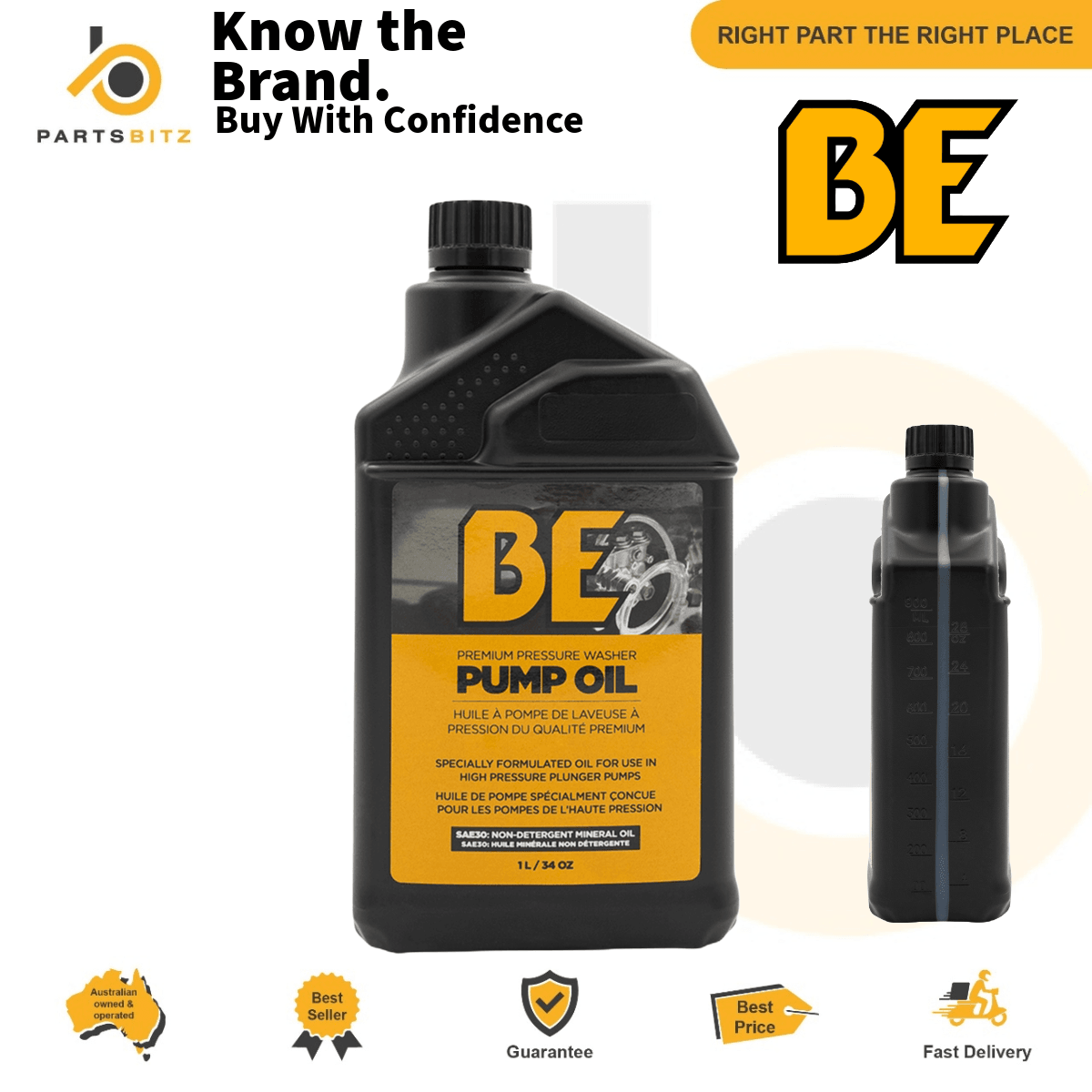 Pump Oil 1L SAE30 Non-Detergent Non-forming oil Made In Canada - Pressure Cleaner Pump - 34.50 - Pressure Cleaner Pump