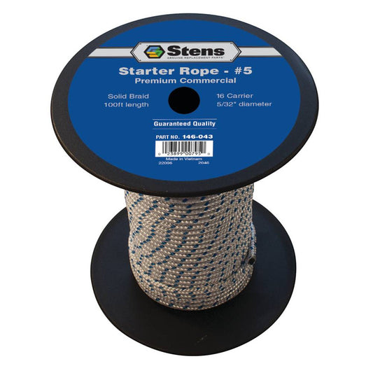 Genuine Stens Starter 100ft Roll Rope 4mm Cord for Lawn Mowers Trimmers