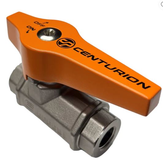 Centurion Effebi Italy Shut off Valve 5000psi 1/2″ or 3/8″ BSP F In/Out