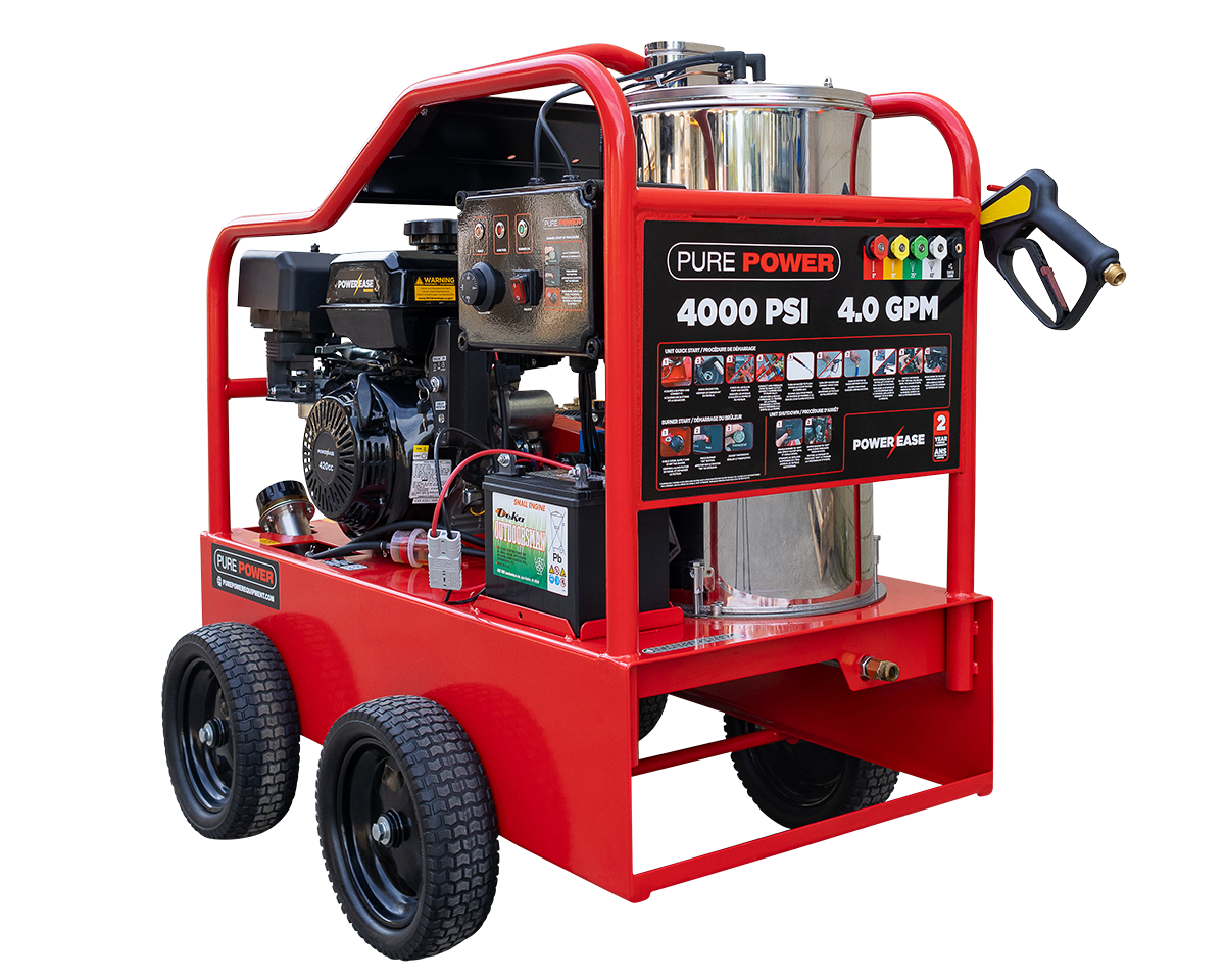 Canada Made Hot Pressure Cleaner 4000PSI Petrol Engine 15HP Electric Start