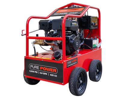 Canada Made Hot Pressure Cleaner 4000PSI Petrol Engine 15HP Electric Start