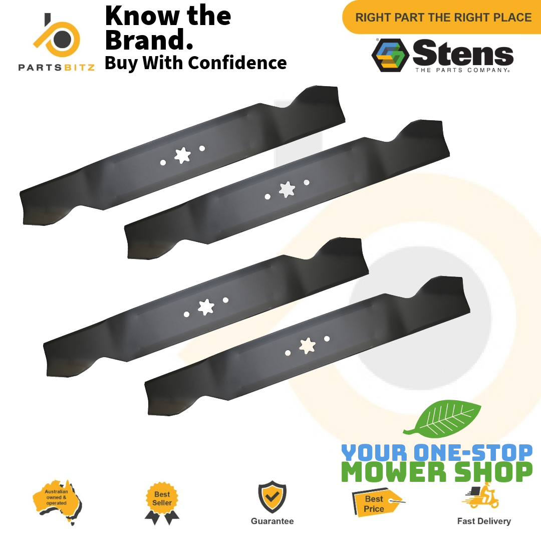 2 Set of 42" Blades for MTD Mowers 6 Point Star 4 Blades 742-04126 942-0647 - Parts bitz
