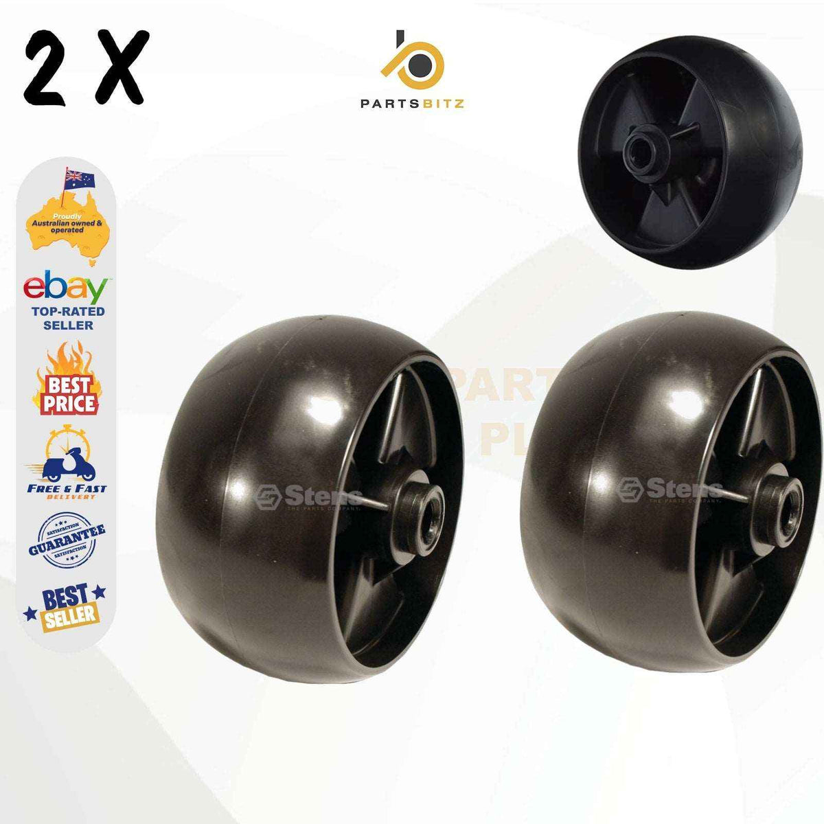2 X 5" Deck Wheels Fit Selected Cub Cadet , Mtd , Rover , Mowers 734-04155 - Parts bitz