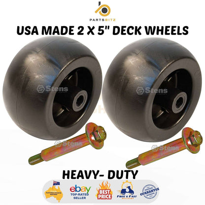 2 X 5" Universal Deck Wheels fits Murray Rover Ride on Mowers 425620X92A 7800568 - Parts bitz